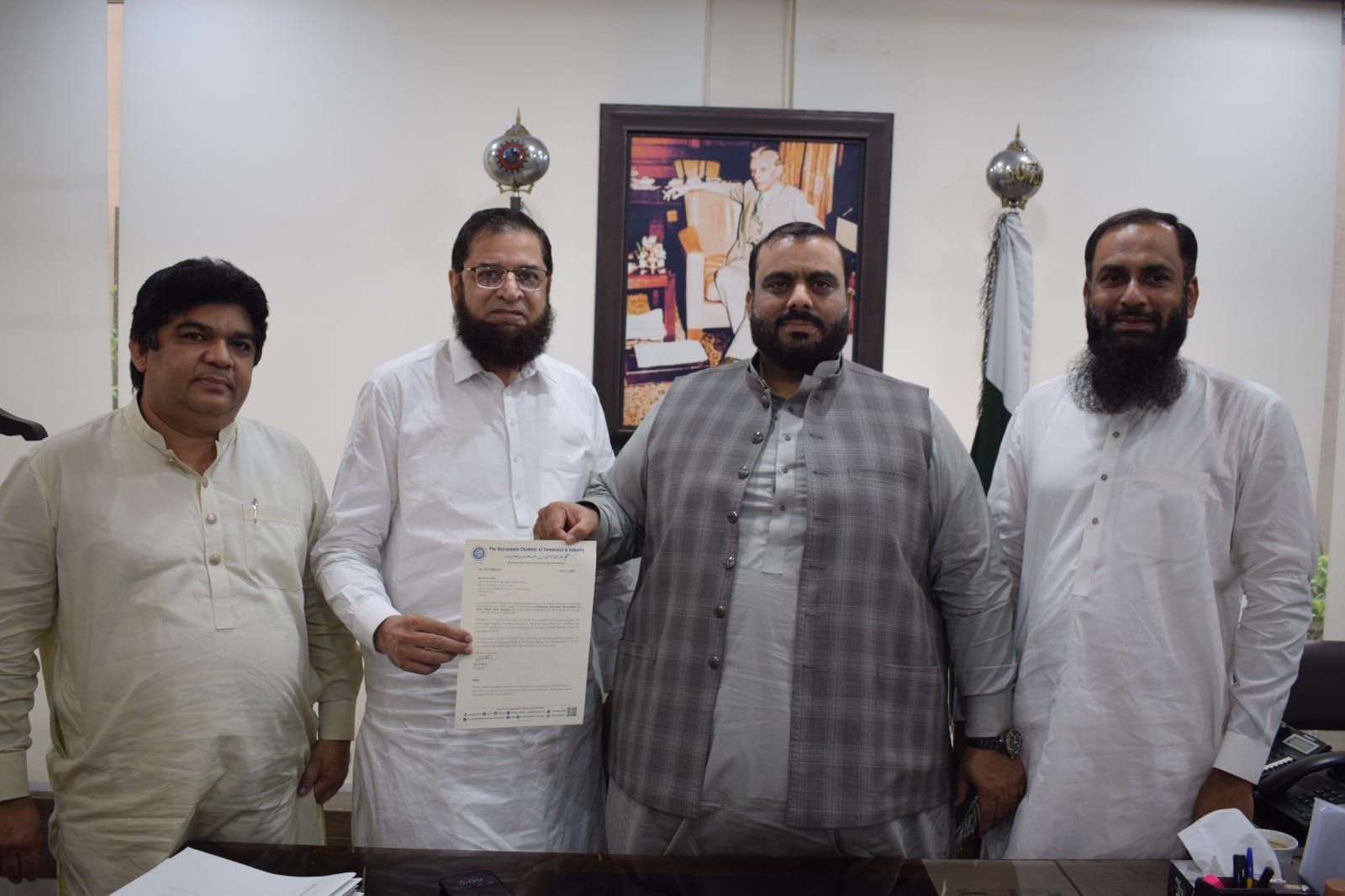 President GCCI presented Chairman Standing Committee Notification to GCCI Member