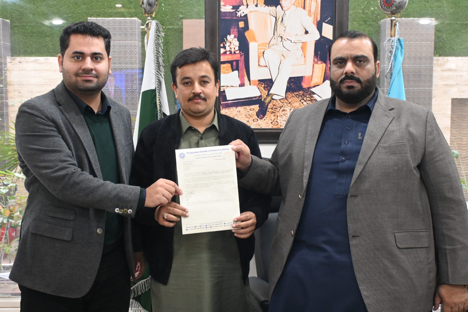 Office Bearers GCCI presented Chairman Standing Committee Notification to GCCI Member