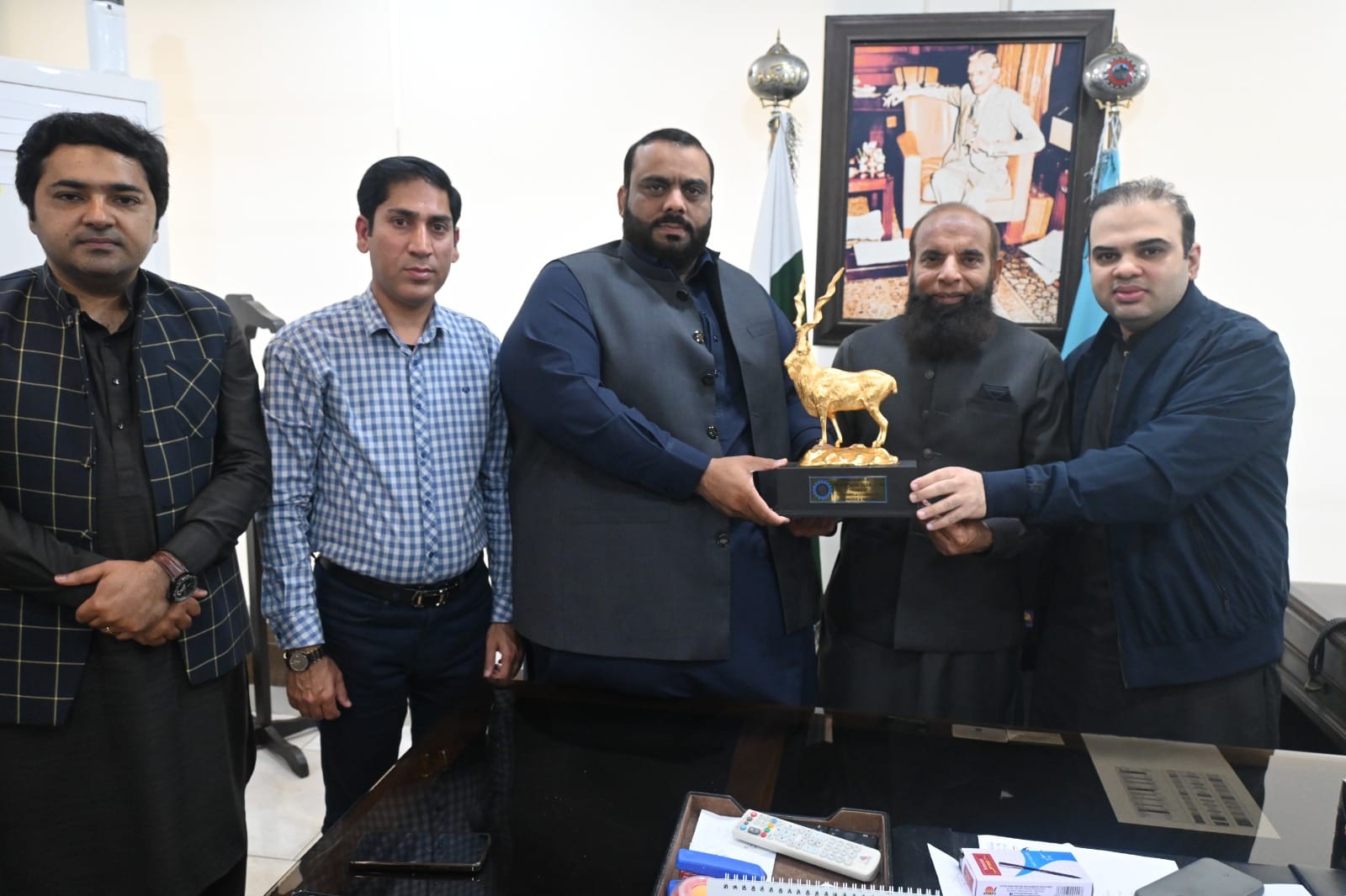 President GCCI expressed the heartiest felicitations with President Cloth Market Gujranwala.