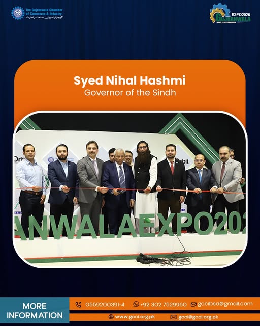 Made in Gujranwala 2026 was honoured by the presence of Syed Nihal Hashmi, Governor of Sindh, at the Karachi Expo Centre. His visit brought distinguished recognition to the exhibition and underscored the importance of provincial support for industrial initiatives. 
