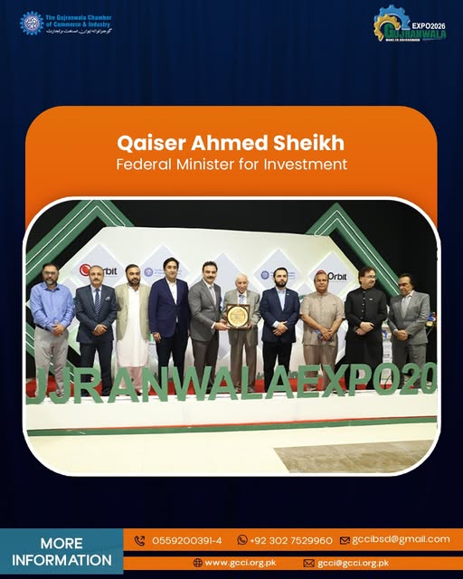 We were privileged to welcome Qaiser Ahmed Sheikh, Federal Minister for Investment, to Made in Gujranwala 2026. His visit highlighted the critical link between industrial growth and investment opportunities. 