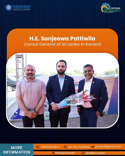 The participation of H.E. Sanjeewa Pattiwila added international significance to Made in Gujranwala 2026. His engagement reflected strong interest in strengthening Pakistan–Sri Lanka trade relations.The participation of H.E. Sanjeewa Pattiwila added international significance to Made in Gujranwala 2026. His engagement reflected strong interest in strengthening Pakistan–Sri Lanka trade relations.