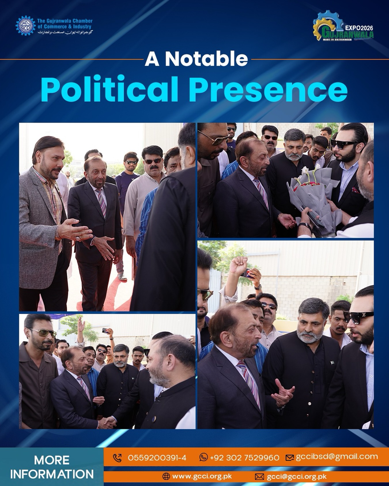 Dr. Farooq Sattar, Party Leader MQM Pakistan, visited Made in Gujranwala 2026, acknowledging and appreciating the remarkable industrial growth showcased at the event.